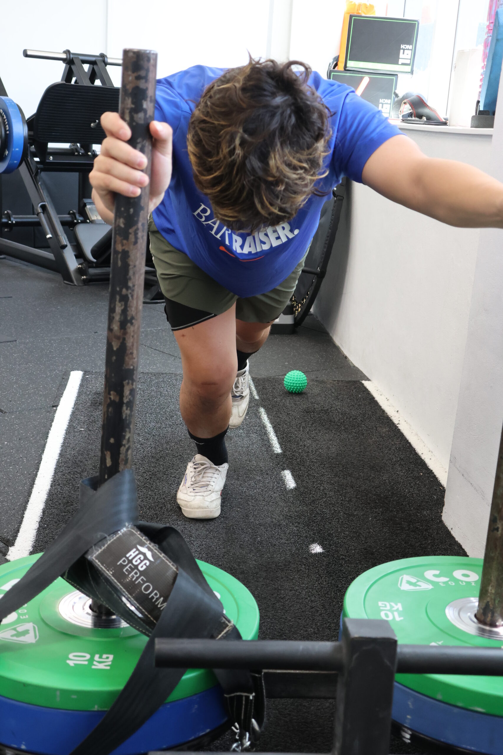 ACL rehab sled push